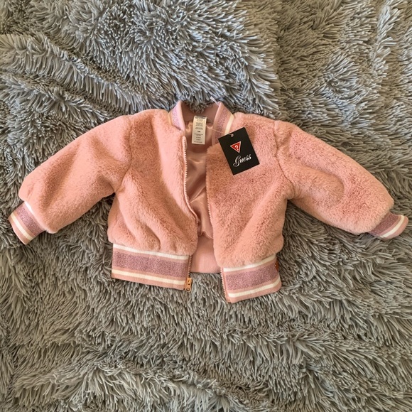 Guess Other - GUESS  janice furry bomber jacket